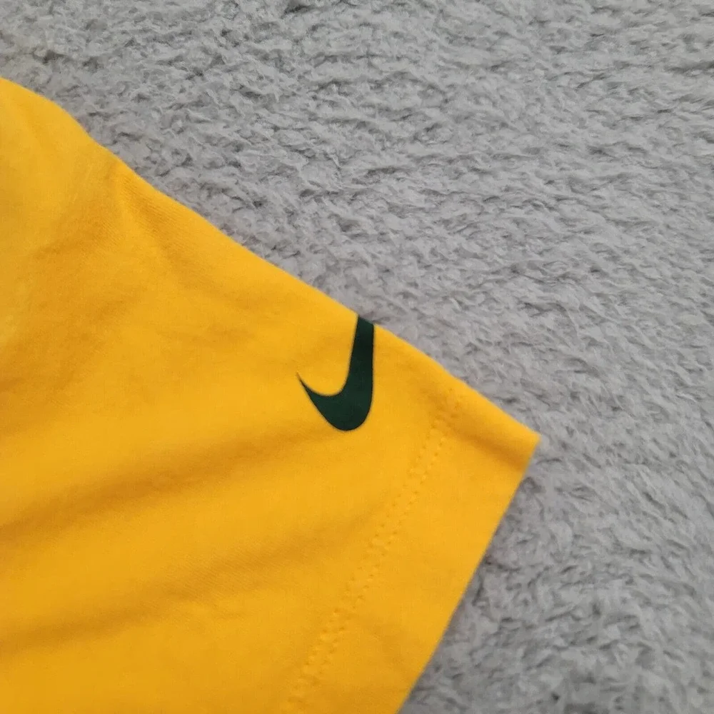Nike Shirt Womens XS Yellow Green‎ Bay Packers Talent Scout Spellout Logo NFL